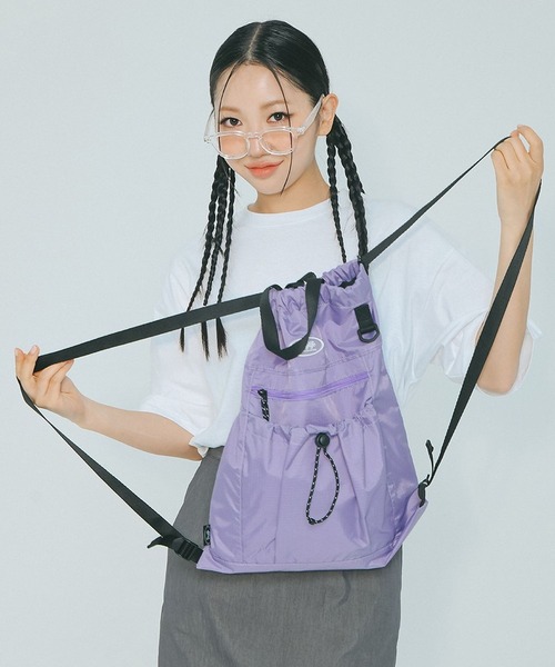 DAYLIFE（デイライフ）の「DAYLIFE／ACTIVEジムサック 2976457（バックパック/リュック・レディース・パープル/ブラック/グレー・FREE）」の14枚目の写真
