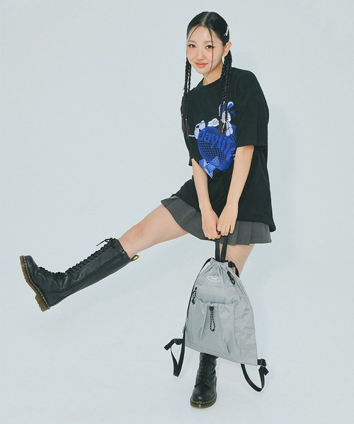 DAYLIFE（デイライフ）の「DAYLIFE／ACTIVEジムサック 2976457（バックパック/リュック・レディース・パープル/ブラック/グレー・FREE）」の15枚目の写真
