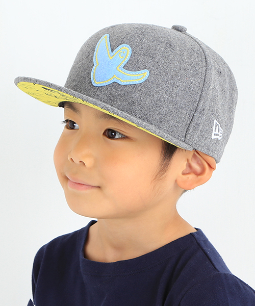 B:MING by BEAMS（ビーミングバイビームス）の「＜KIDS＞＜VERY11月号掲載＞NEW ERA / 別注”Mark Gonzales”メルトンCAP（キャップ・キッズ・グレー/ネイビー・ONE SIZE）」の2枚目の写真