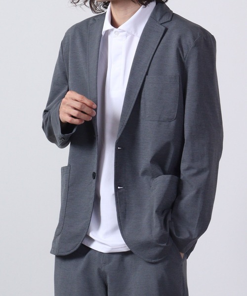 【セール】URBAN SQUARE 吸汗速乾 接触冷感 家庭で洗える ストレッチテーラードジャケット（テーラードジャケット）｜URBAN SQUARE（アーバンスクエア）