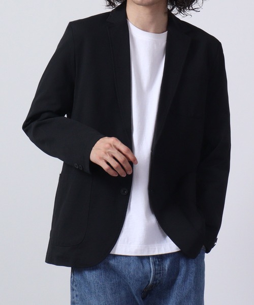 【セール】URBAN SQUARE 吸汗速乾 接触冷感 家庭で洗える ストレッチテーラードジャケット（テーラードジャケット）｜URBAN SQUARE（アーバンスクエア）