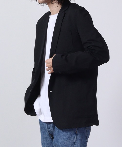 【セール】URBAN SQUARE 吸汗速乾 接触冷感 家庭で洗える ストレッチテーラードジャケット（テーラードジャケット）｜URBAN SQUARE（アーバンスクエア）