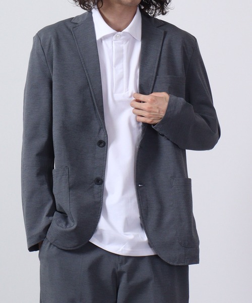 【セール】URBAN SQUARE 吸汗速乾 接触冷感 家庭で洗える ストレッチテーラードジャケット（テーラードジャケット）｜URBAN SQUARE（アーバンスクエア）