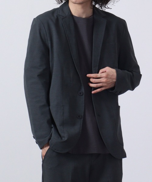 【セール】URBAN SQUARE 吸汗速乾 接触冷感 家庭で洗える ストレッチテーラードジャケット（テーラードジャケット）｜URBAN SQUARE（アーバンスクエア）