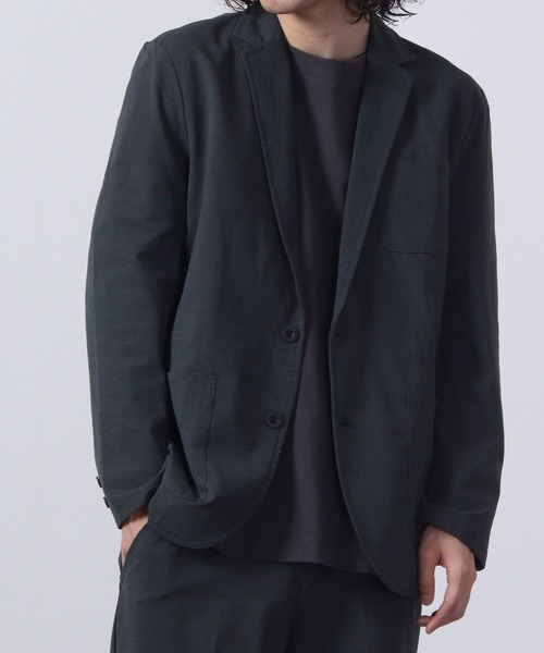 【セール】URBAN SQUARE 吸汗速乾 接触冷感 家庭で洗える ストレッチテーラードジャケット（テーラードジャケット）｜URBAN SQUARE（アーバンスクエア）