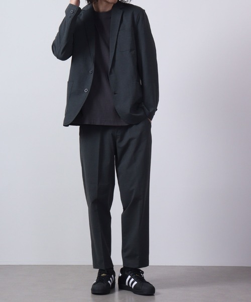 【セール】URBAN SQUARE 吸汗速乾 接触冷感 家庭で洗える ストレッチテーラードジャケット（テーラードジャケット）｜URBAN SQUARE（アーバンスクエア）