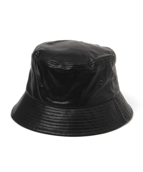niko and...（ニコアンド）の「［抗菌防臭］フェイクレザーバケットハット（ハット・メンズ・ブラック・FREE）」の4枚目の写真