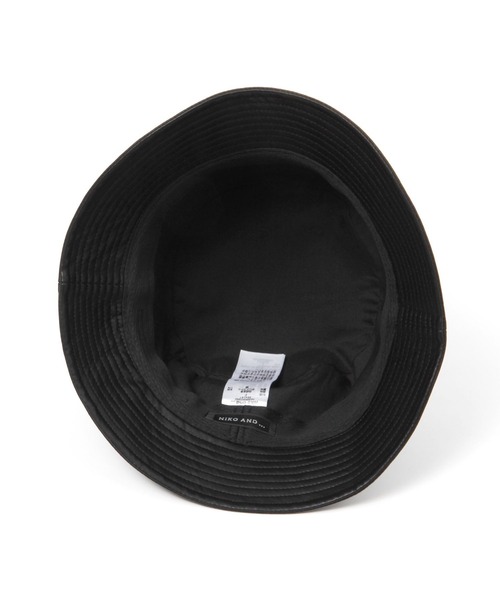 niko and...（ニコアンド）の「［抗菌防臭］フェイクレザーバケットハット（ハット・メンズ・ブラック・FREE）」の5枚目の写真