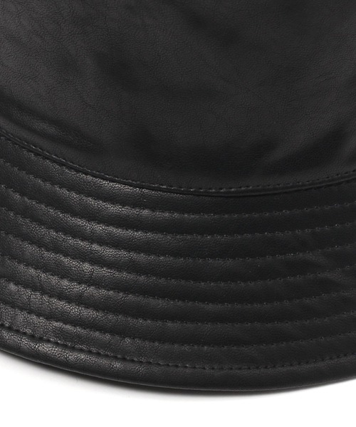 niko and...（ニコアンド）の「［抗菌防臭］フェイクレザーバケットハット（ハット・メンズ・ブラック・FREE）」の7枚目の写真