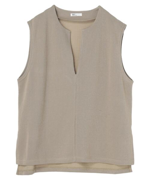 CRAFT STANDARD BOUTIQUE(クラフトスタンダードブティック)の「スキッパーカットベスト(ベスト・レディース・アイボリー/グレイッシュベージュ/ブラック・FREE)」の15枚目の写真