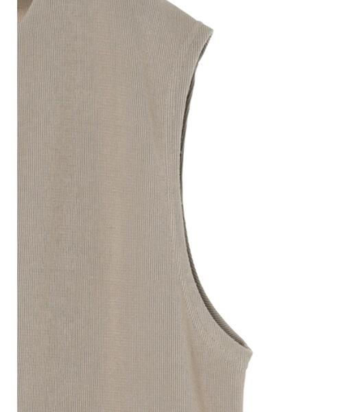 CRAFT STANDARD BOUTIQUE(クラフトスタンダードブティック)の「スキッパーカットベスト(ベスト・レディース・アイボリー/グレイッシュベージュ/ブラック・FREE)」の18枚目の写真