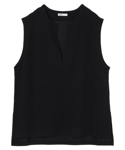 CRAFT STANDARD BOUTIQUE(クラフトスタンダードブティック)の「スキッパーカットベスト(ベスト・レディース・アイボリー/グレイッシュベージュ/ブラック・FREE)」の1枚目の写真