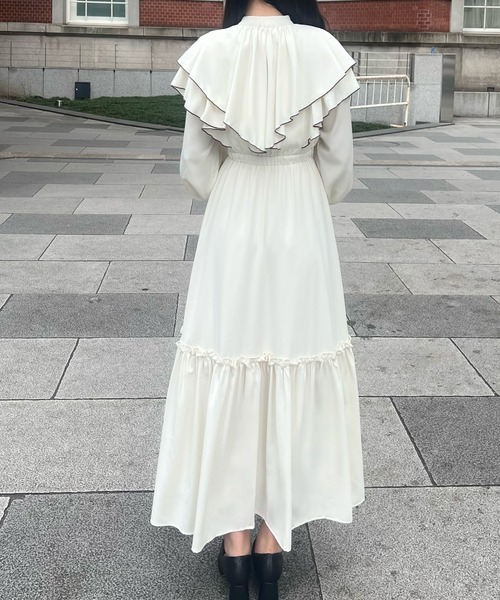 セール】フリルリボンティアードワンピース（ワンピース