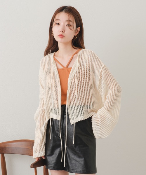 Kastane(カスタネ)の「【新色追加/2サイズ展開】カップ付ストレッチコットン紐キャミ(キャミソール・レディース・ブラック/ブルー系その他/オレンジ/アイボリー/ホワイト/ライム/オレンジ系その他・FREE/XS)」の16枚目の写真