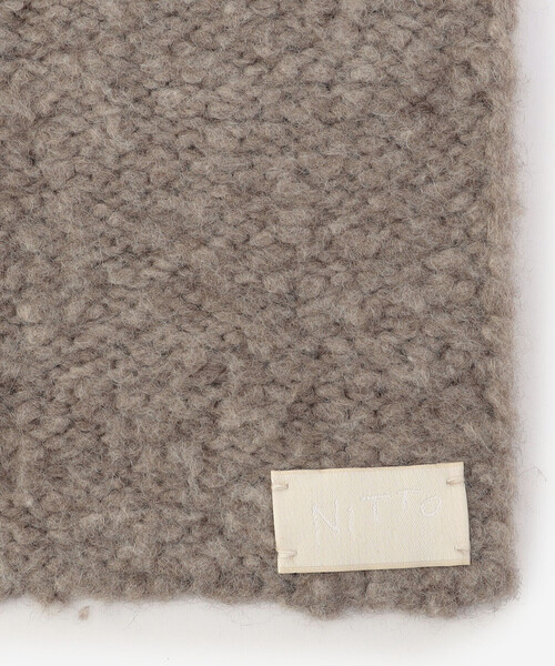 Bshop（ビショップ）の「NITTO | ハンドニットストール WOMEN（ストール/ショール・レディース・ベージュ系その他・ONE）」の3枚目の写真