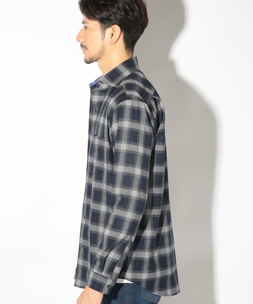 UNION STATION（ユニオンステーション）の「グレンプラッドチェックシャツ（シャツ/ブラウス・メンズ・グレー系その他/ネイビー・L/M/LL）」の4枚目の写真