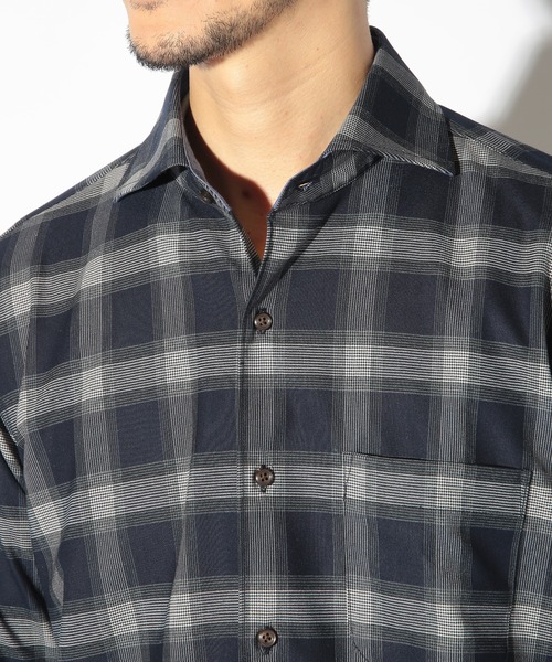UNION STATION（ユニオンステーション）の「グレンプラッドチェックシャツ（シャツ/ブラウス・メンズ・グレー系その他/ネイビー・L/M/LL）」の6枚目の写真