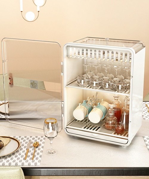 aimoha（アイモハ）の「食器収納/水切りケース（キッチン収納・レディース・グレー/ホワイト・FREE）」の5枚目の写真