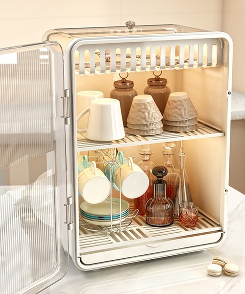 aimoha（アイモハ）の「食器収納/水切りケース（キッチン収納・レディース・グレー/ホワイト・FREE）」の7枚目の写真