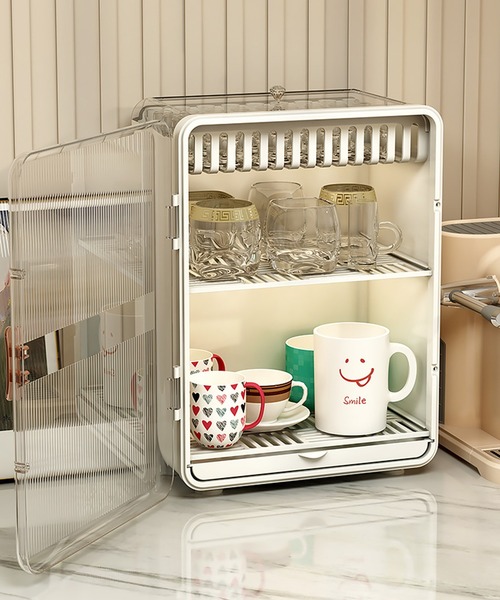 aimoha（アイモハ）の「食器収納/水切りケース（キッチン収納・レディース・グレー/ホワイト・FREE）」の10枚目の写真