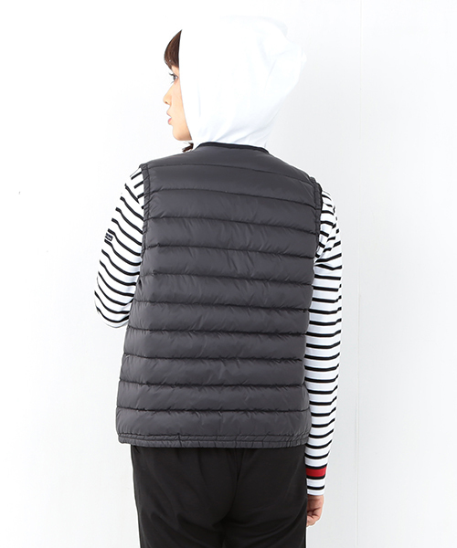 Ray BEAMS(レイビームス)の「DANTON / インナー ダウン ベスト(ダウンベスト・レディース・ブラック/グレー・36/34)」の15枚目の写真