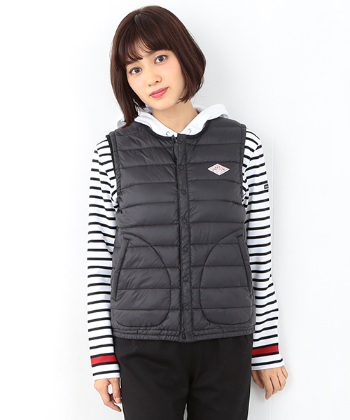 Ray BEAMS(レイビームス)の「DANTON / インナー ダウン ベスト(ダウンベスト・レディース・ブラック/グレー・36/34)」の3枚目の写真