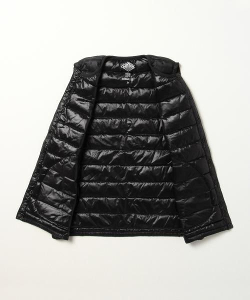 Ray BEAMS(レイビームス)の「DANTON / インナー ダウン ベスト(ダウンベスト・レディース・ブラック/グレー・36/34)」の21枚目の写真