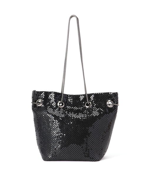 EDIT COLOGNE（エディットコロン）の「メタリック巾着バッグ（ショルダーバッグ・レディース・ブラック/ブラウン/シルバー・ﾌﾘ-）」の4枚目の写真