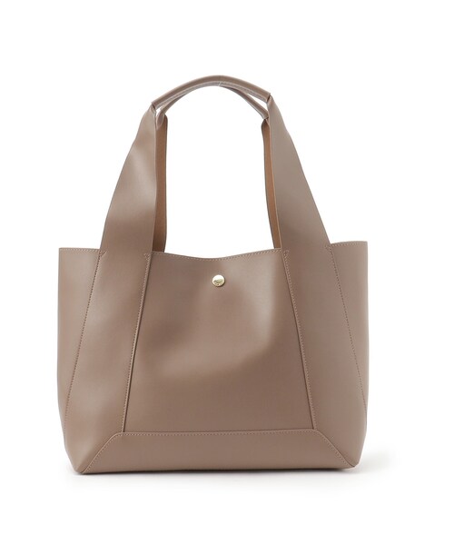 OPAQUE.CLIP（オペークドットクリップ）の「◆【A4サイズ対応】合皮フレームトートバッグ（トートバッグ・レディース・マスタード/ブラウン系/ブラック系4・00）」の4枚目の写真