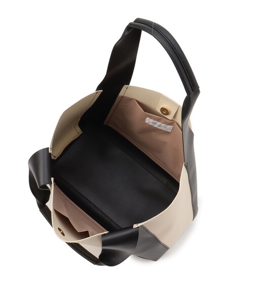 OPAQUE.CLIP（オペークドットクリップ）の「◆【A4サイズ対応】合皮フレームトートバッグ（トートバッグ・レディース・マスタード/ブラウン系/ブラック系4・00）」の9枚目の写真