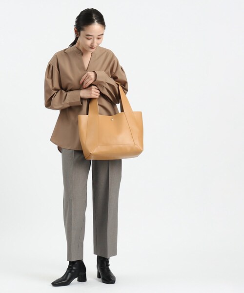 OPAQUE.CLIP（オペークドットクリップ）の「◆【A4サイズ対応】合皮フレームトートバッグ（トートバッグ・レディース・マスタード/ブラウン系/ブラック系4・00）」の15枚目の写真