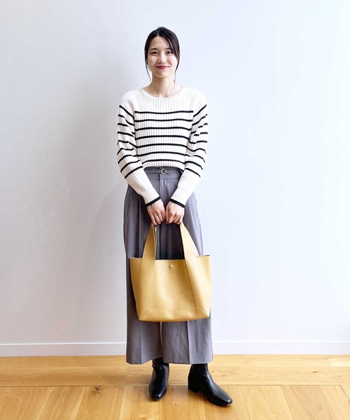 OPAQUE.CLIP（オペークドットクリップ）の「◆【A4サイズ対応】合皮フレームトートバッグ（トートバッグ・レディース・マスタード/ブラウン系/ブラック系4・00）」の16枚目の写真