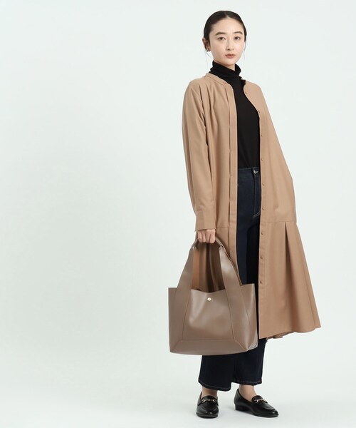 OPAQUE.CLIP（オペークドットクリップ）の「◆【A4サイズ対応】合皮フレームトートバッグ（トートバッグ・レディース・マスタード/ブラウン系/ブラック系4・00）」の19枚目の写真