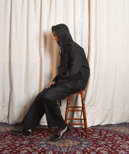 BELLWOODMADE（ベルウッドメイド）の「【難燃 加工 FIRE PROOF】NAVY GUN CREW ANORAK【MAN WITH A MISSION ドラムSpear Rib　『The Animals』Music Video着用】（その他アウター・メンズ・ブラック・M/L/XL）」の13枚目の写真