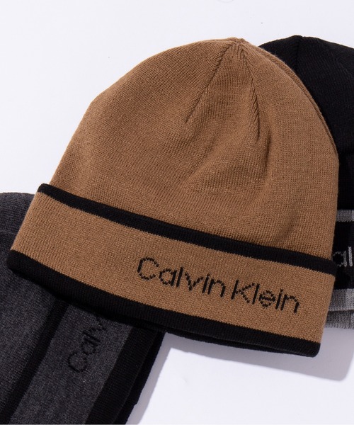 Calvin Klein(カルバン・クライン)の「【Calvin Klein】ニットキャップ CK200040C 301 CK200040C 015 CK200040C 254 CK200040C 001(ニットキャップ/ビーニー・メンズ・ブラック/グレー/ダークグレー/キャメル・FREE)」の4枚目の写真