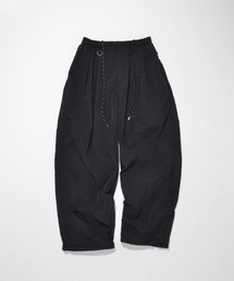 【撥水加工】ワイド ルーズパンツ(ユニセックス)Neo slacks (Ny taffeta)