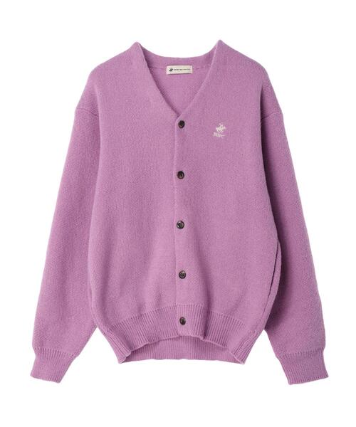 BEVERLY HILLS POLO CLUB(ビバリーヒルズポロクラブ)の「【別注】BHPC モヘヤタッチニットカーディガン(カーディガン/ボレロ・レディース・ラベンダー/レッド/ライトブルー・FREE)」の8枚目の写真