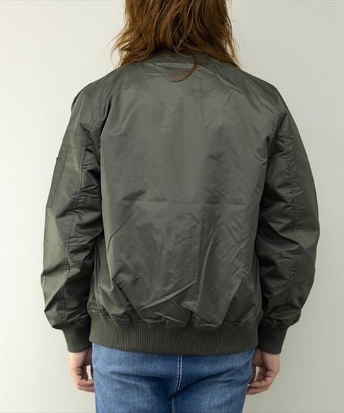 STYLEBLOCK(スタイルブロック)の「ヘビーツイル裏タフタMA-1(MA-1・メンズ・ブラック/ホワイト/カーキ・L/LL/M)」の8枚目の写真