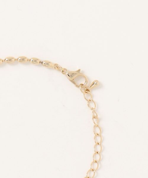 CPCM(シーピーシーエム)の「ハートモチーフ楕円ボールチェーンネックレス(ネックレス・レディース・ゴールド/シルバー・FREE)」の3枚目の写真