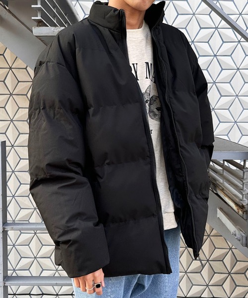 セール】【SETUP7】オーバーサイズスタンドカラー中綿ダウンジャケット