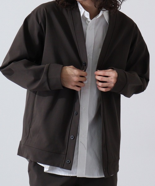 セール】URBAN SQUARE エアリーダンボール Vネックカーディガン