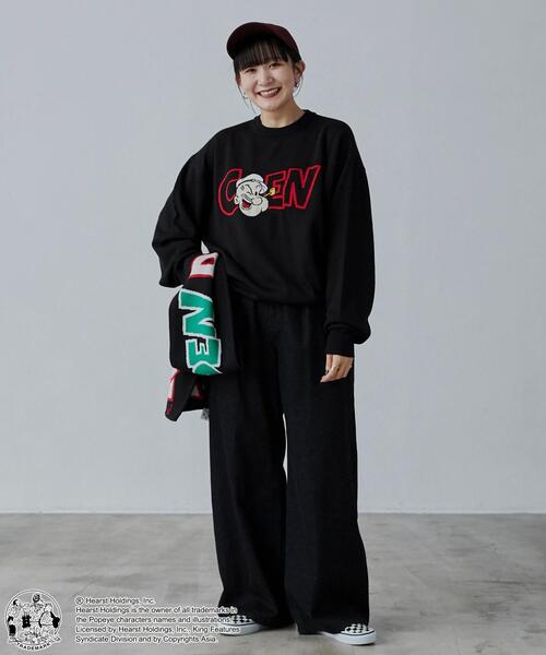 POPEYE(ポパイ)の「POPEYE(TM)×coenコラボ ジャガードニットプルオーバー(ニット/セーター・メンズ・ブラック/グレー/オフホワイト・S/M/L/XL)」の13枚目の写真