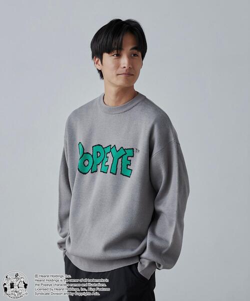 POPEYE(ポパイ)の「POPEYE(TM)×coenコラボ ジャガードニットプルオーバー(ニット/セーター・メンズ・ブラック/グレー/オフホワイト・S/M/L/XL)」の10枚目の写真