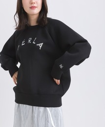 PICCIN PERLA | スパンコール刺繍ロゴ 長袖プルオーバー(ニット/セーター)