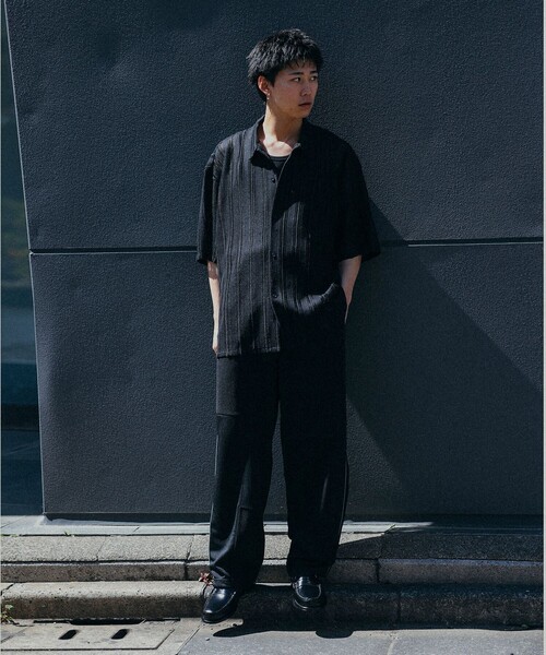 BEAMS（ビームス）の「BEAMS / メッシュ オープンカラーシャツ（シャツ