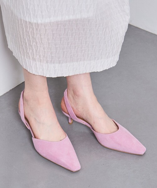 UNITED ARROWS(ユナイテッドアローズ)の「ポインテッドスクエア スリングバック ミュール(サンダル・レディース・ライラック/グレー・35/36h/37/37h/35h/36/38)」の20枚目の写真