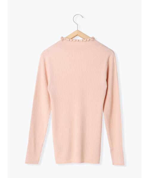 Samansa Mos2（サマンサ モスモス）の「【マシンウォッシャブル】リブフリルタートルネックニット（ニット/セーター・レディース・オフホワイト/ピンク/ブラック/ブルー・F）」の12枚目の写真