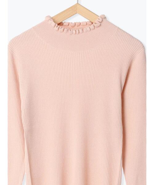 Samansa Mos2（サマンサ モスモス）の「【マシンウォッシャブル】リブフリルタートルネックニット（ニット/セーター・レディース・オフホワイト/ピンク/ブラック/ブルー・F）」の13枚目の写真