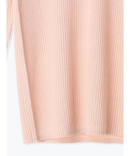 Samansa Mos2（サマンサ モスモス）の「【マシンウォッシャブル】リブフリルタートルネックニット（ニット/セーター・レディース・オフホワイト/ピンク/ブラック/ブルー・F）」の15枚目の写真