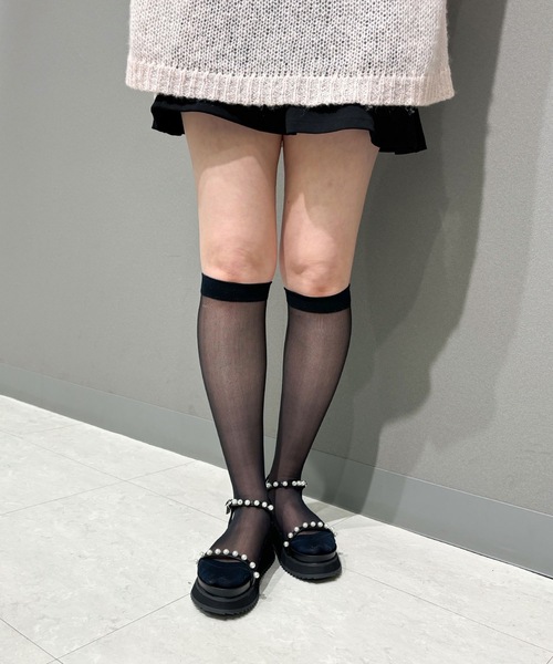 EVOL(イーボル)の「【EVOL】ダブルベルトパールサンダル IW5297(サンダル・レディース・アイボリー/ブラック・L/M/S)」の17枚目の写真